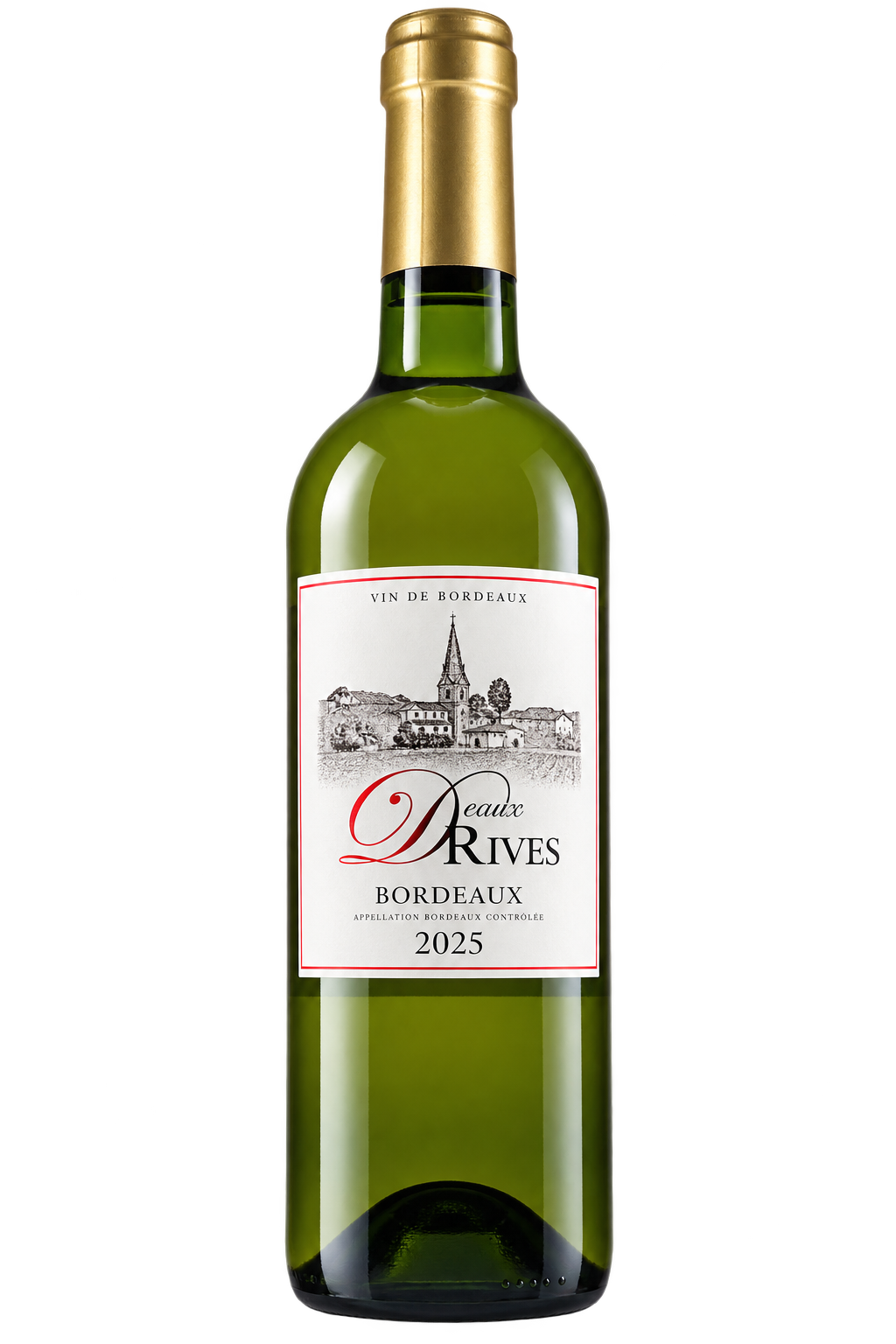 BORDEAUX BLANC AOC 2025 DEUX RIVES - H.V.E.