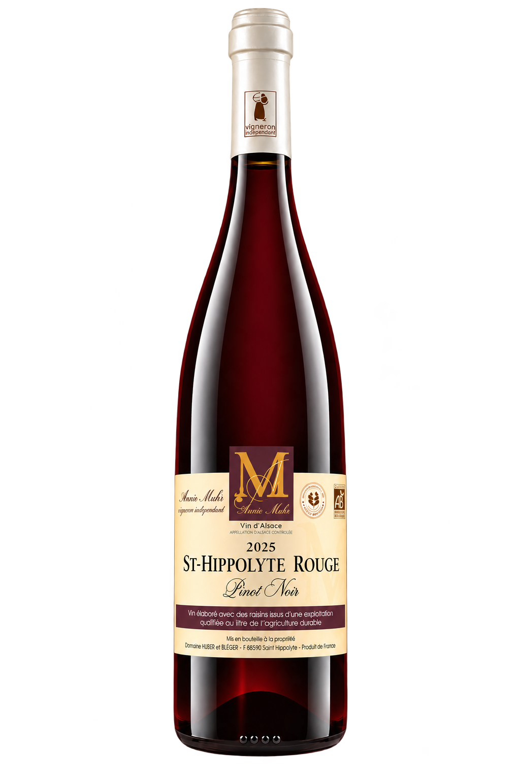 ALSACE AOC ROUGE 2025 SAINT-HIPPOLYTE ANNIE MUHR - PINOT NOIR