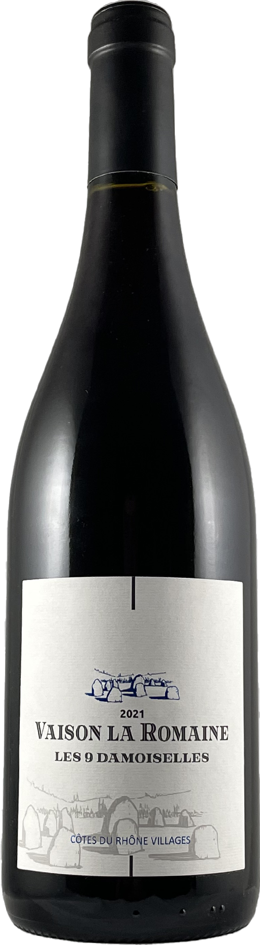 COTES DU RHONE VILLAGES VAISON LA ROMAINE AOP ROUGE 2021 LES 9 DEMOISELLES