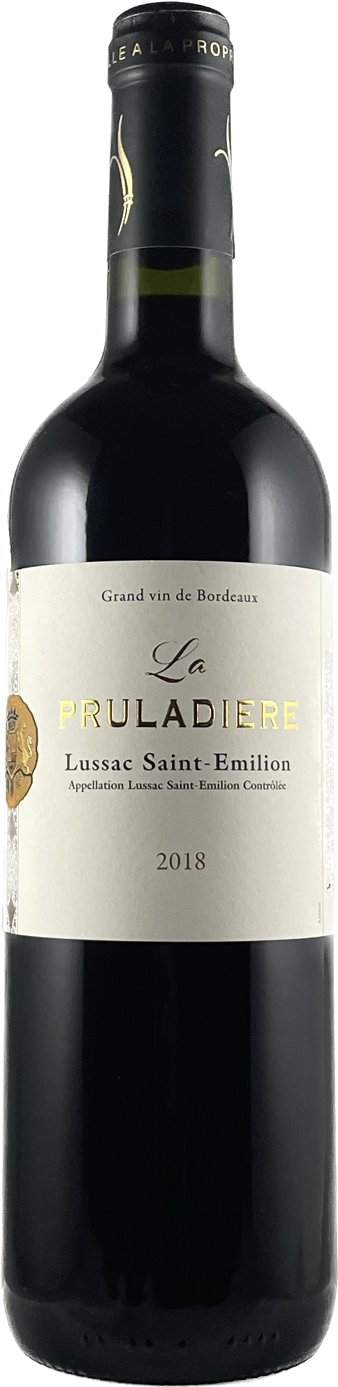 LUSSAC SAINT EMILION AOC 2018 LA PRULADIERE - MEDAILLE D'OR