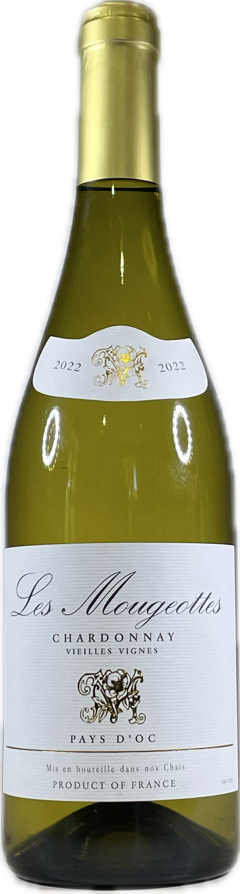 IGP PAYS D'OC 2022 BLANC LES MOUGEOTTES VIEILLES VIGNES CHARDONNAY