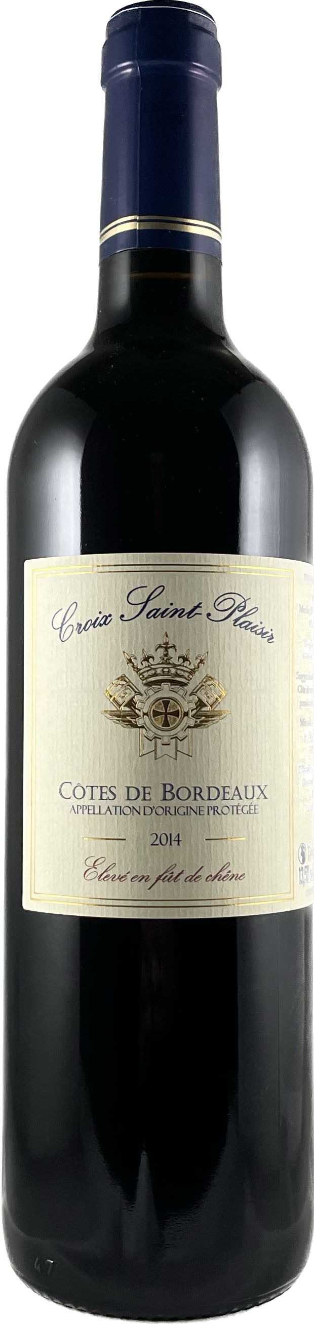CÔTES DE BORDEAUX AOP ROUGE 2014 CROIX SAINT-PLAISIR - ELEVE EN FÛT DE CHÊNE