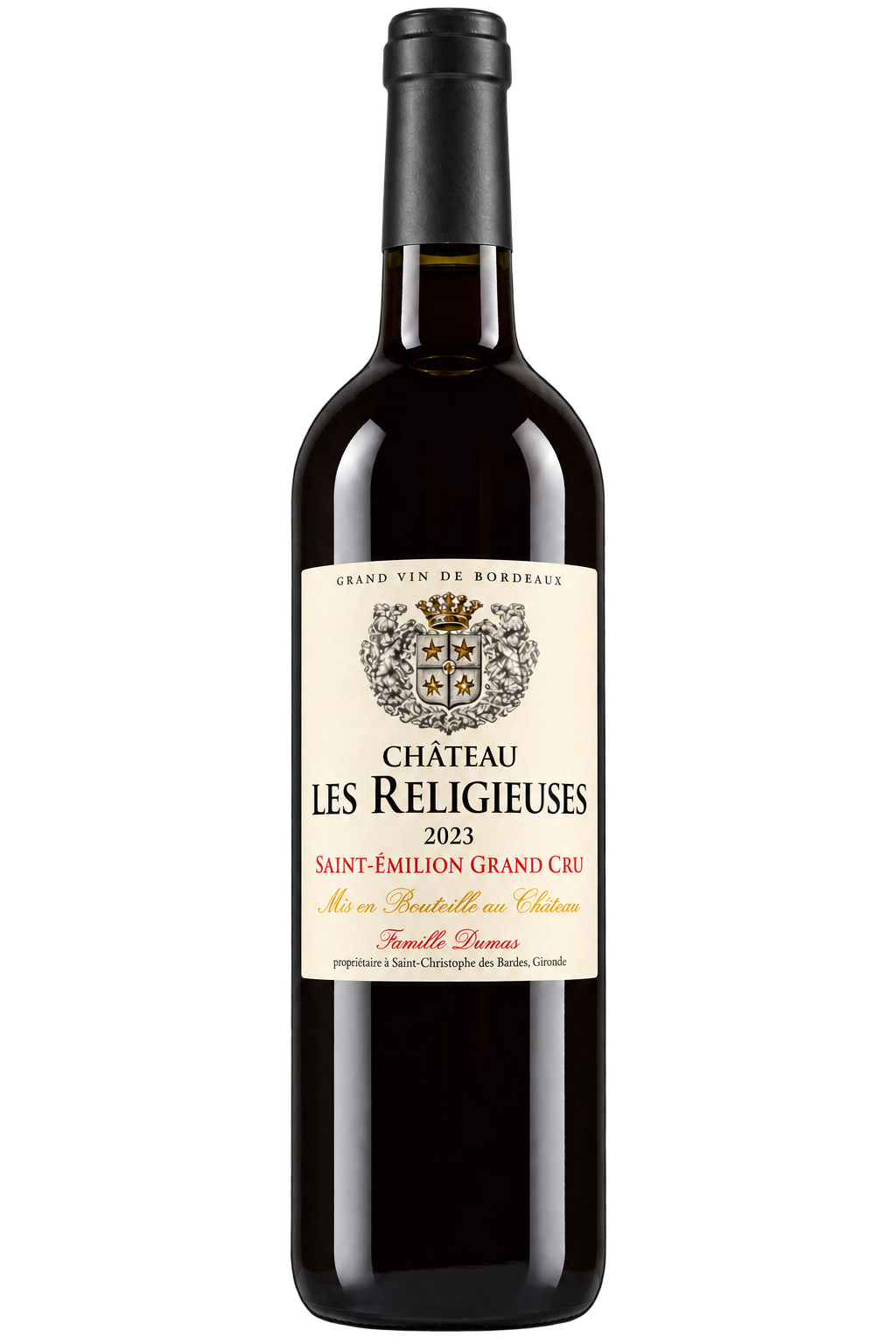 SAINT-EMILION GRAND CRU AOP 2023 CHATEAU LES RELIGIEUSES - HVE