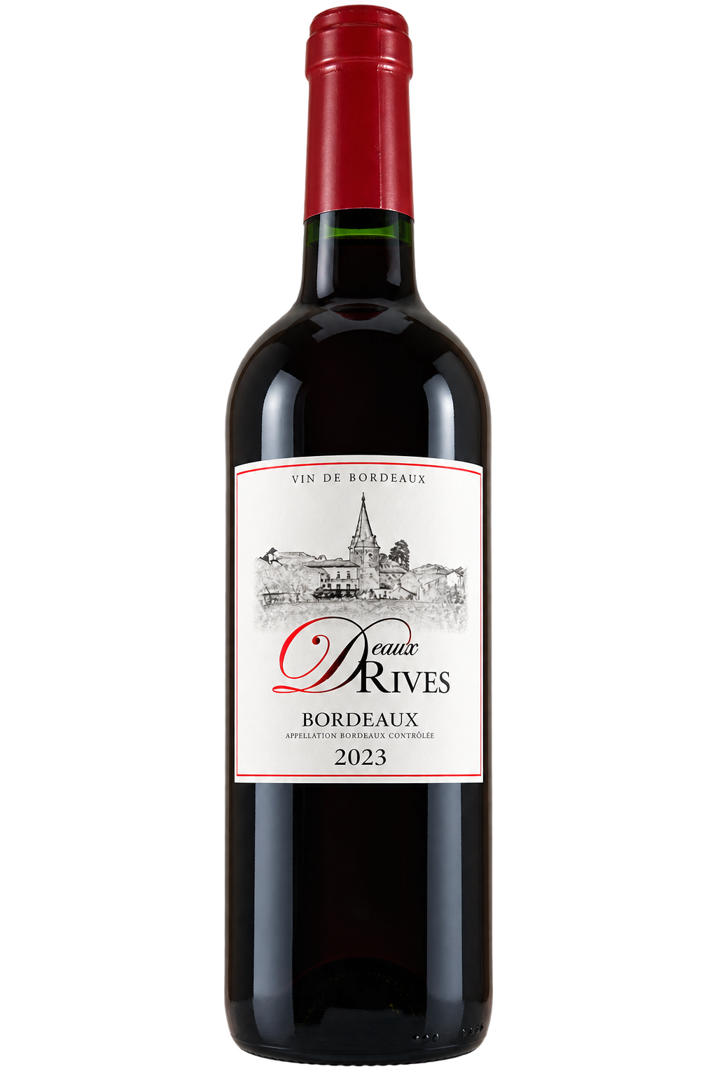 BORDEAUX AOP ROUGE 2023 DEUX RIVES - H.V.E.