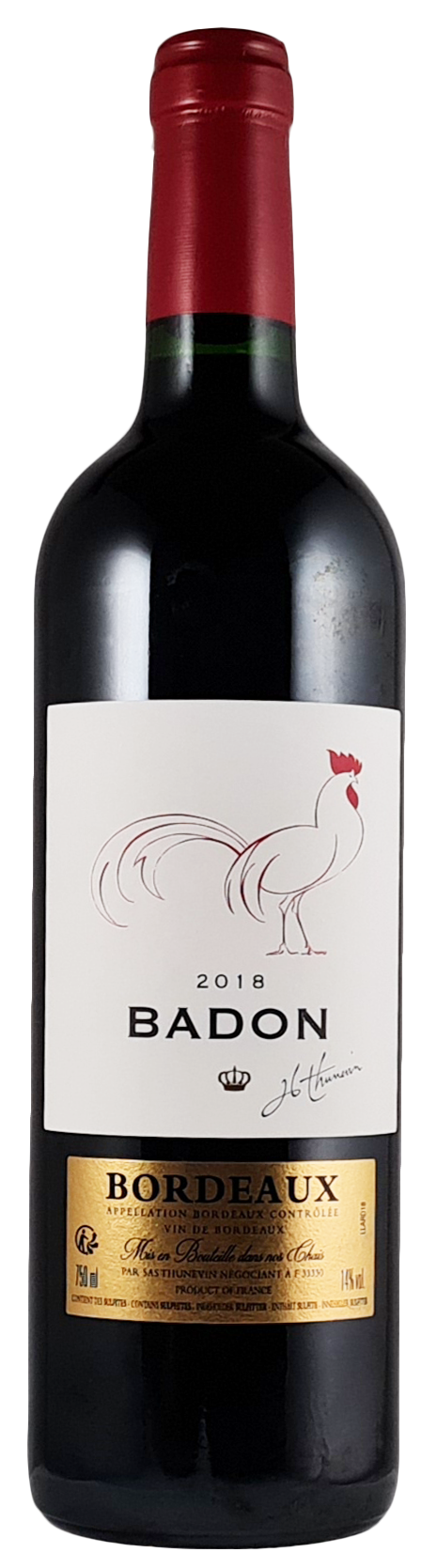 thunevin vin bordeaux badon 2018